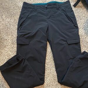 Eddie Bauer Women's Black Fleece Lined Cargo Pants